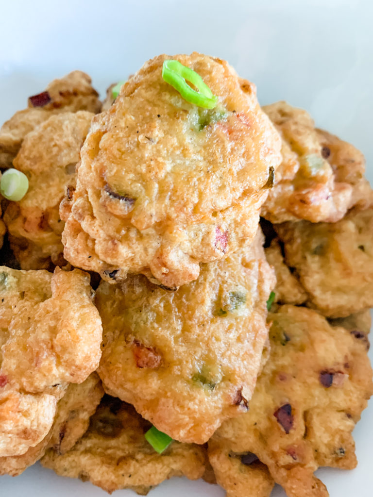 Jamaican Saltfish Fritters with Sweet and Sour Dipping Sauce MommiNation